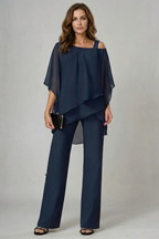 Off Shoulder Wide-Leg Top And Trouser Set