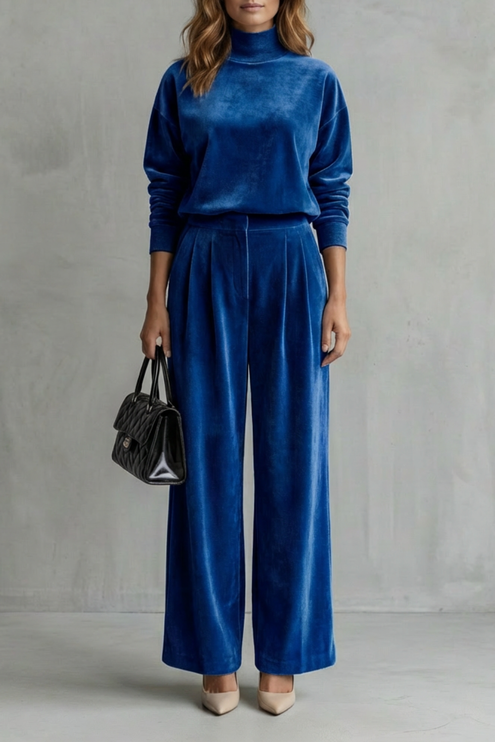 Long Sleeve Wide-Leg Two-Piece Lounge Set