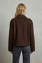 Belted Cropped City Coat