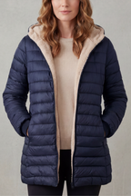 Pockets Hooded Puffer Jacket