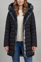 Oversized Zip Winter Parka Coat
