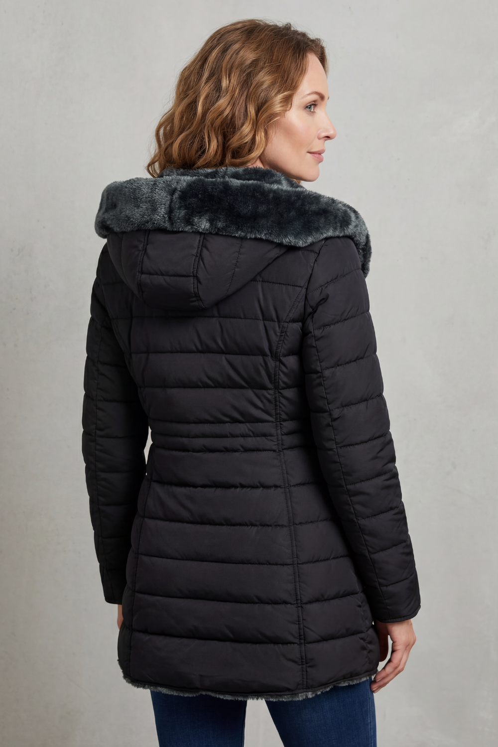 Oversized Zip Winter Parka Coat