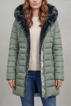 Oversized Zip Winter Parka Coat