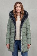 Oversized Zip Winter Parka Coat