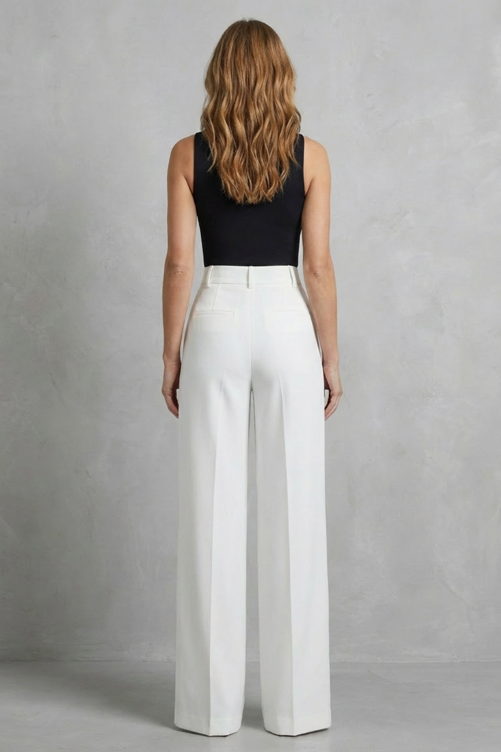 High-Waist Wide-Leg Trousers