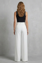 High-Waist Wide-Leg Trousers