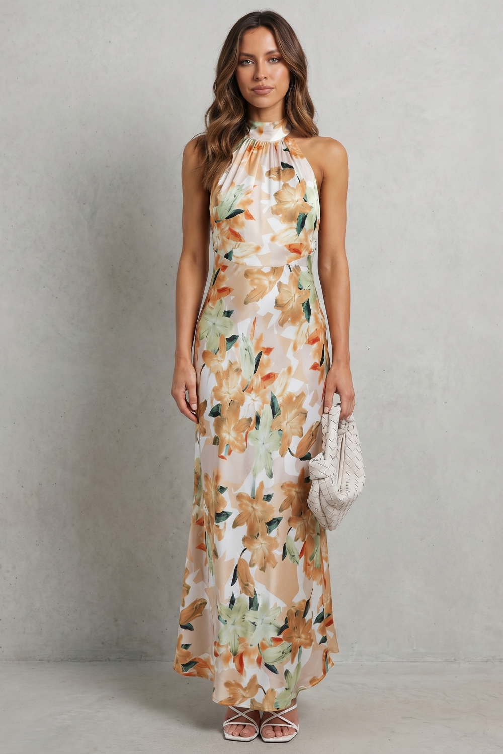 Emberelle – Floral halter elegance – Maxi dress