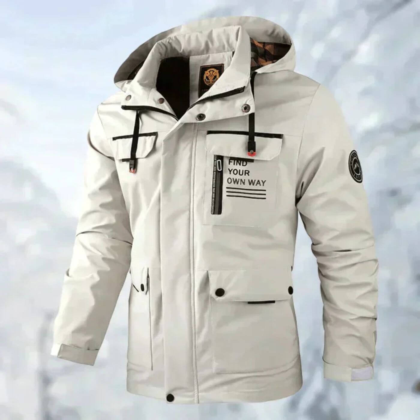Men's Waterproof Outdoor Jacket Hooded All Season Durable