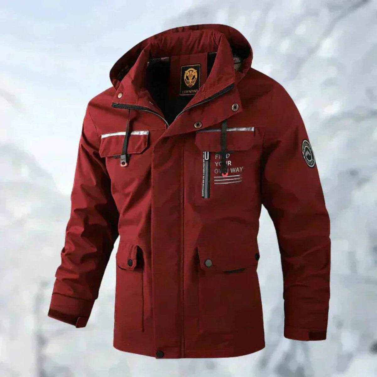 Men's Waterproof Outdoor Jacket Hooded All Season Durable