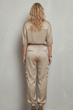 Relaxed Fit Satin Lounge Set