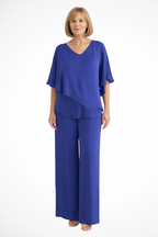 Batwing Sleeve Top Wide Leg Trousers Co-Ord Set