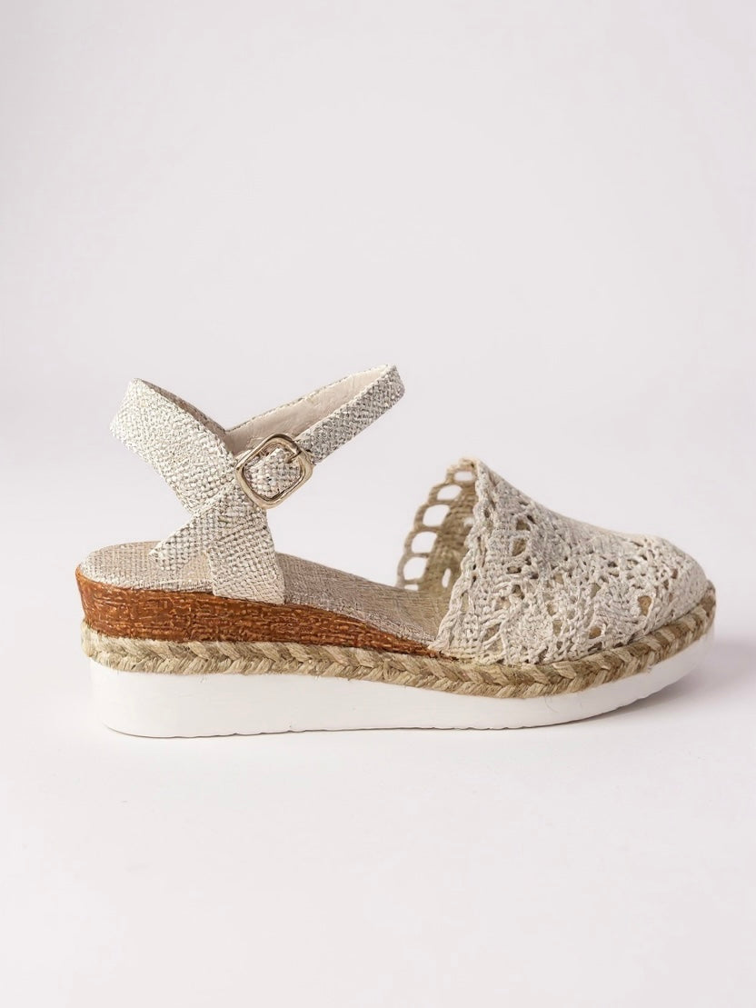 Boho Wedge Espadrille Sandals Ankle Strap Summer