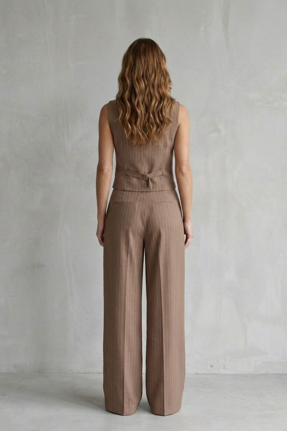 V Neck Wide-Leg Modern Vintage Edge