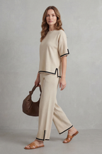 Wide-Leg Knit Lounge Set