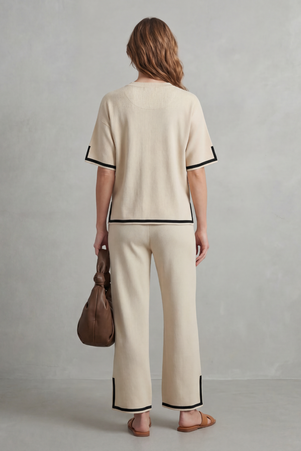Wide-Leg Knit Lounge Set