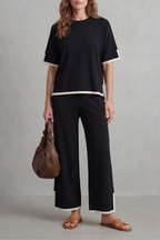 Wide-Leg Knit Lounge Set