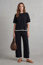 Wide-Leg Knit Lounge Set