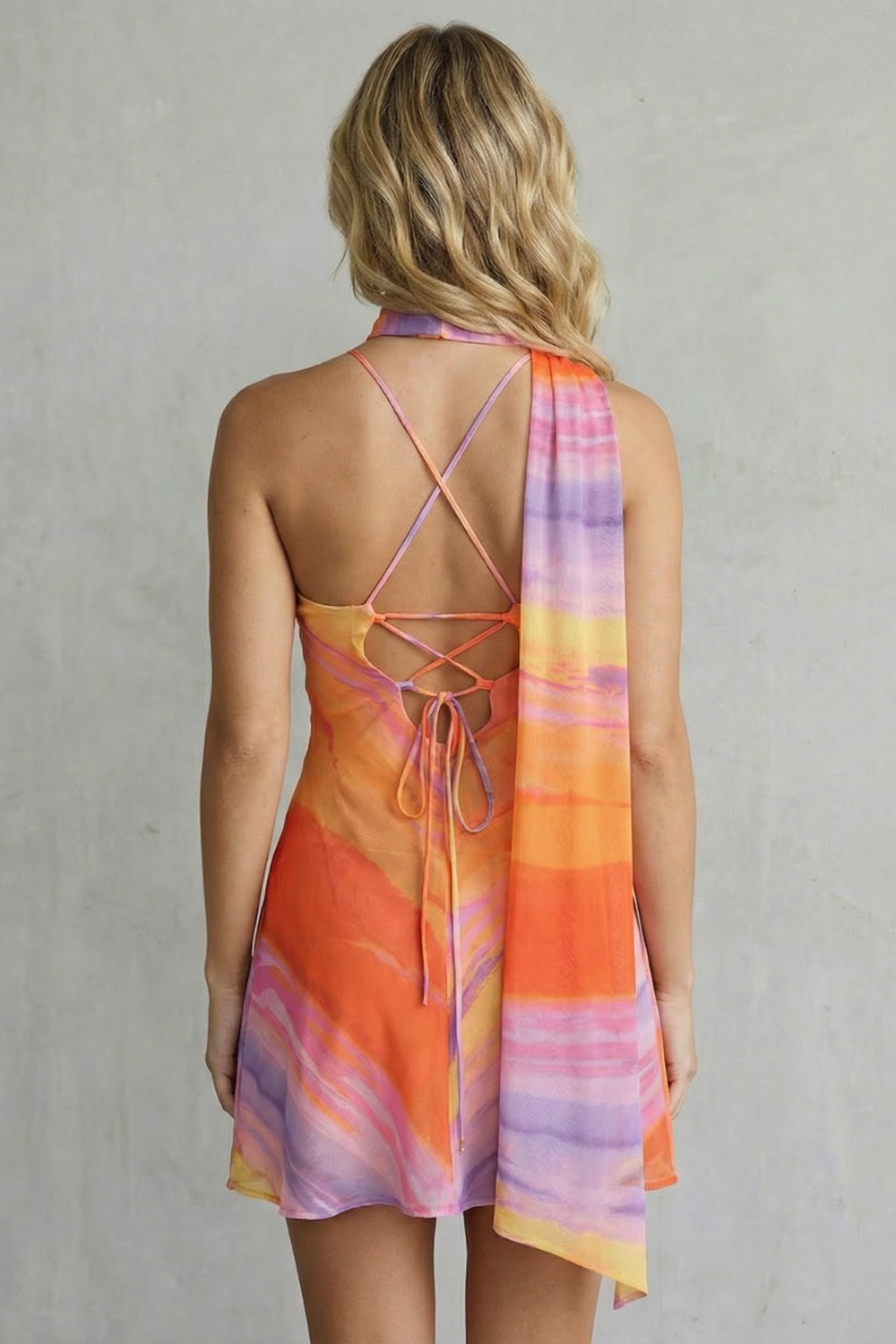 Katalisse – One-shoulder satin allure – Mini dress