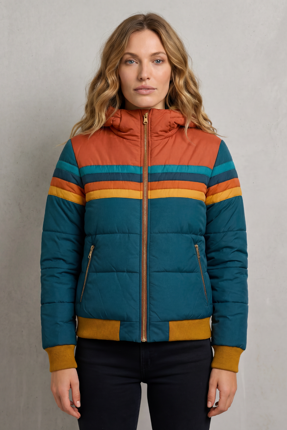 Relaxed Fit Pockets Women’s Rain Jacket