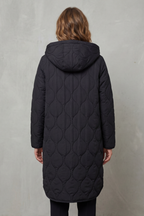Relaxed Fit Zip Parka Coat