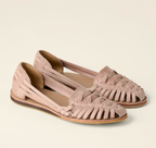 Woven Sandals Flat Slip On Closed Front