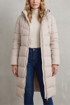 Zip Longline Puffer Jacket