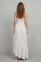 One Shoulder One-Shoulder Midi Dress