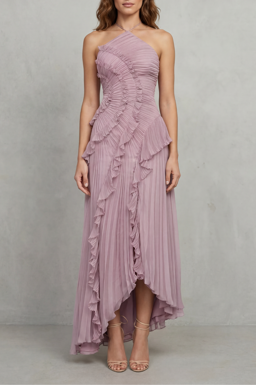One-Shoulder Midi Dress