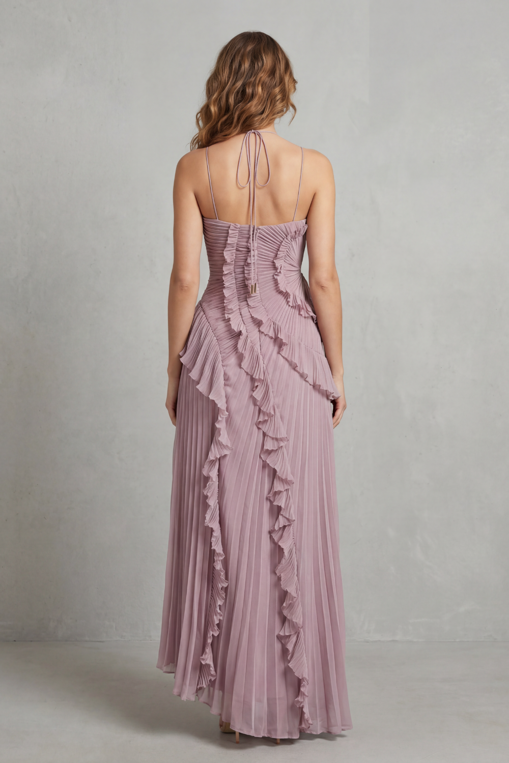 One Shoulder One-Shoulder Midi Dress