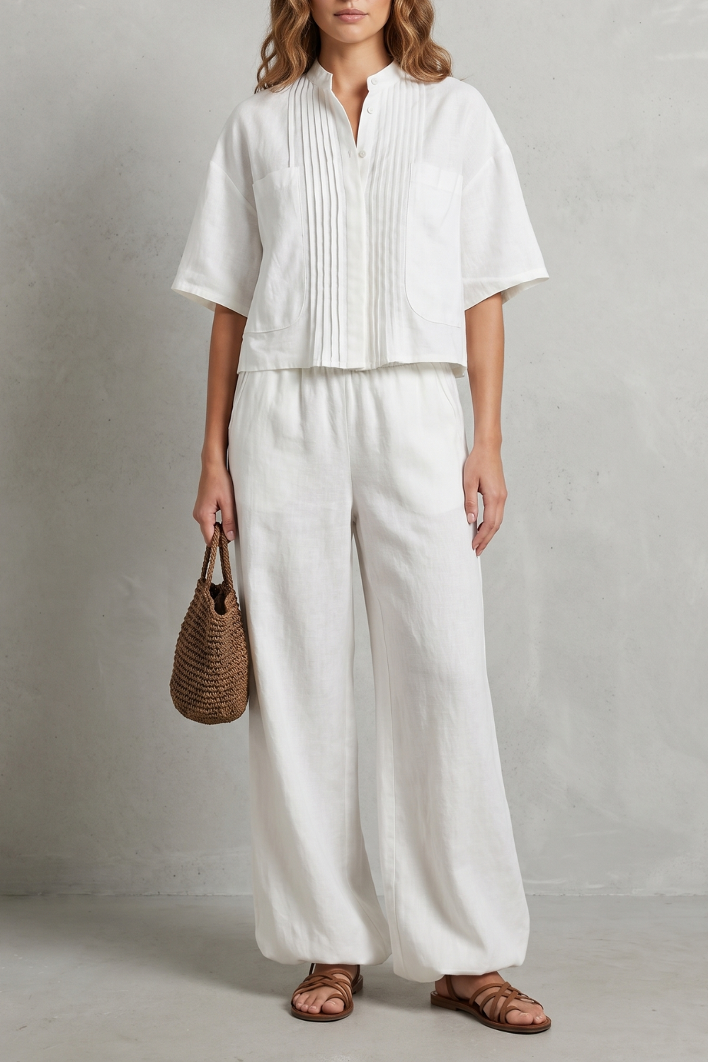 Limeaux – Breezy pleated elegance – Trouser set