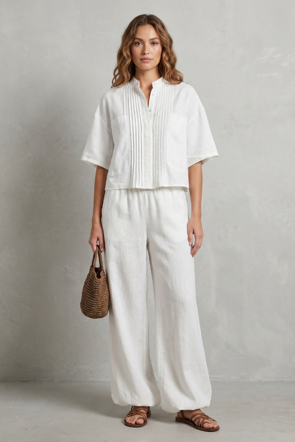 Limeaux – Breezy pleated elegance – Trouser set