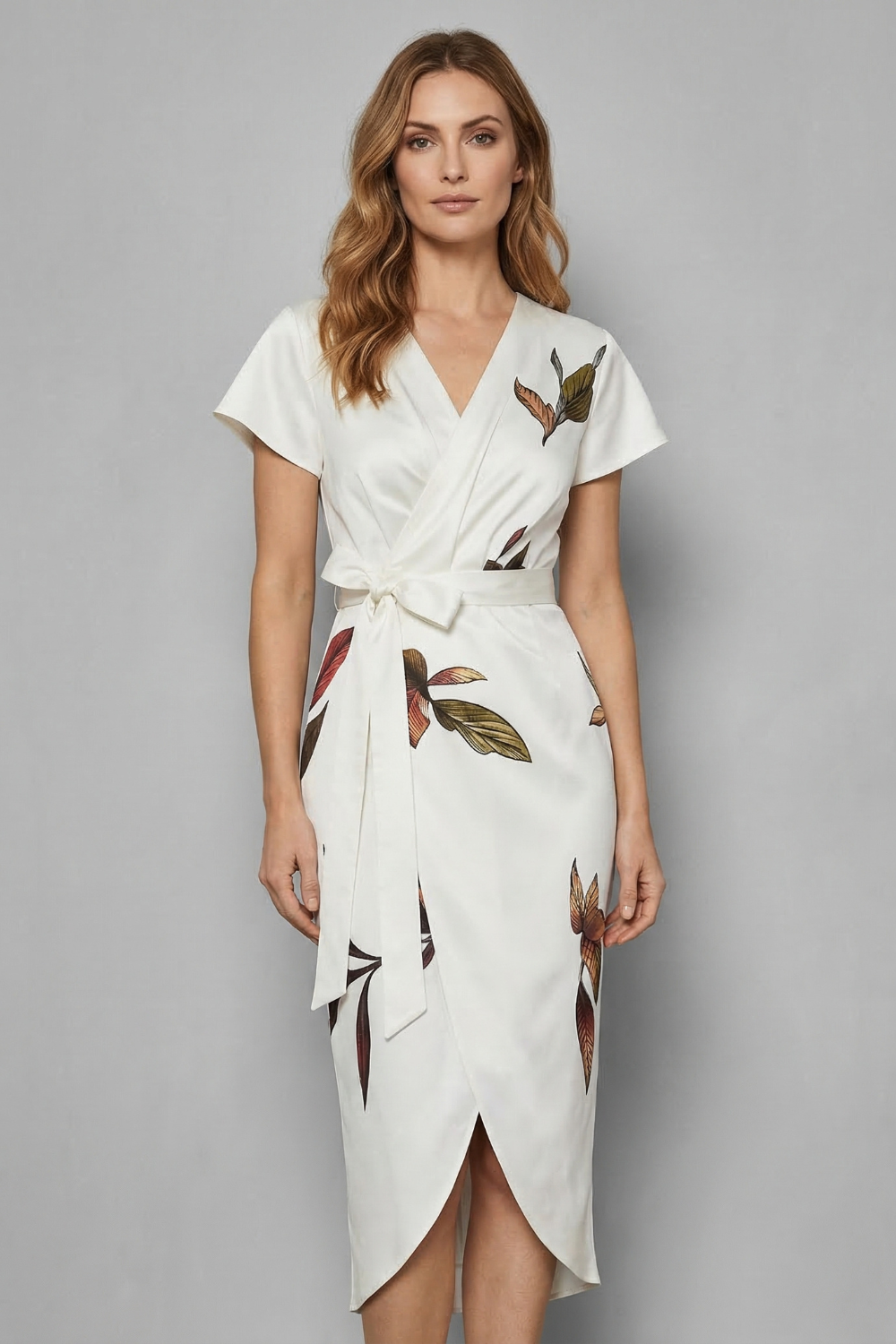 Wrap Midi Dress