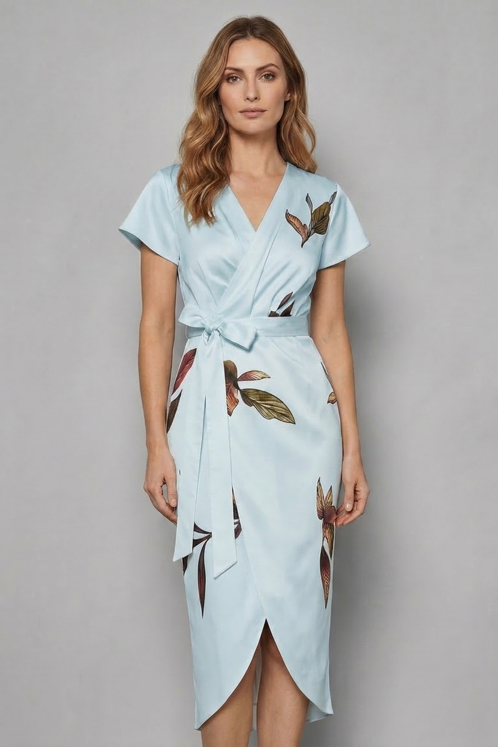 Wrap Midi Dress