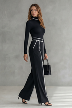 High Neck Wide-Leg High-Neck Jumpsuit
