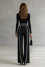 High Neck Wide-Leg High-Neck Jumpsuit