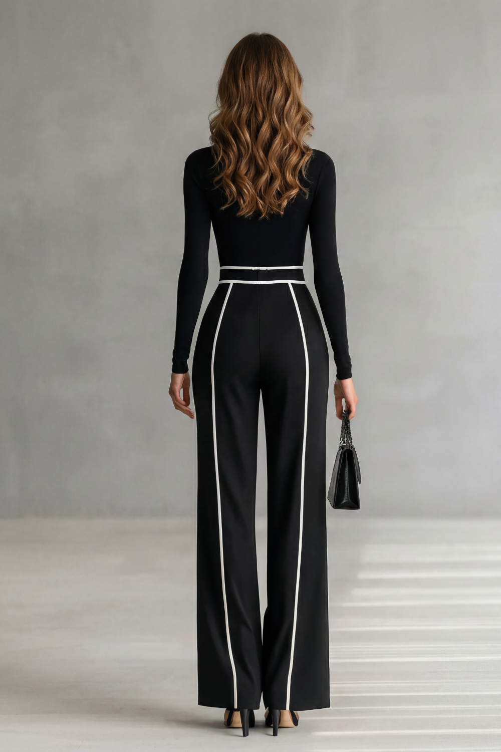 High Neck Wide-Leg High-Neck Jumpsuit
