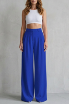 Wide-Leg Tailored Trousers