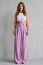 Wide-Leg Tailored Trousers