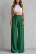 Wide-Leg Tailored Trousers