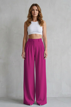 Wide-Leg Tailored Trousers