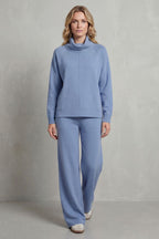 Relaxed Wide-Leg Two-Piece Lounge Set