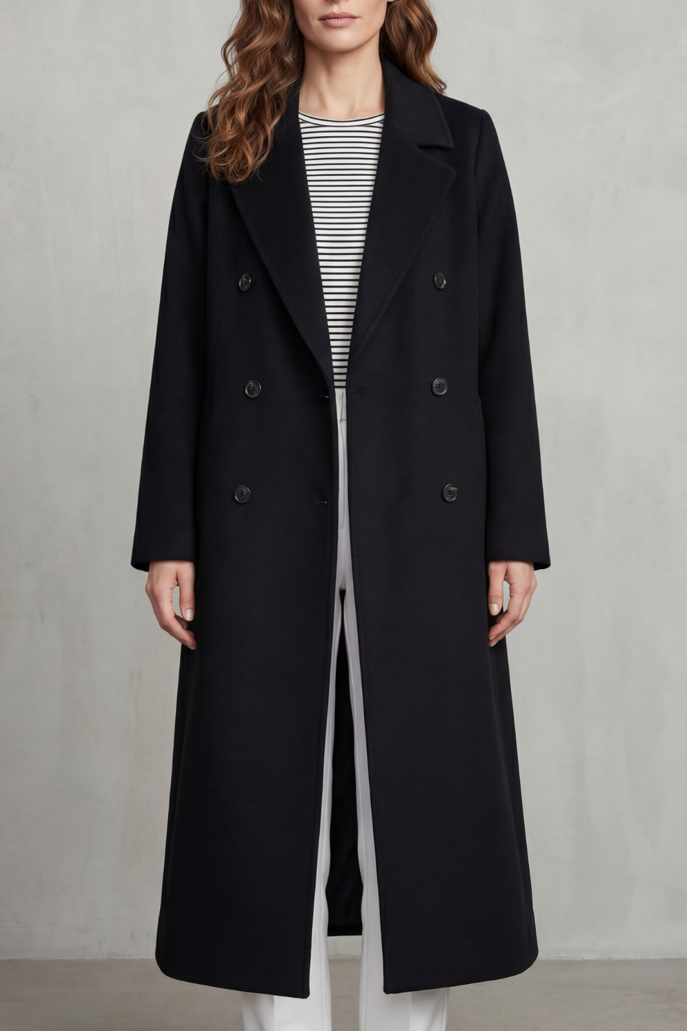 Belted Wool Blend Coat