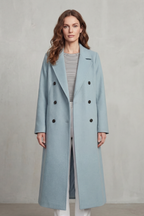 Belted Wool Blend Coat
