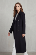 Belted Wool Blend Coat
