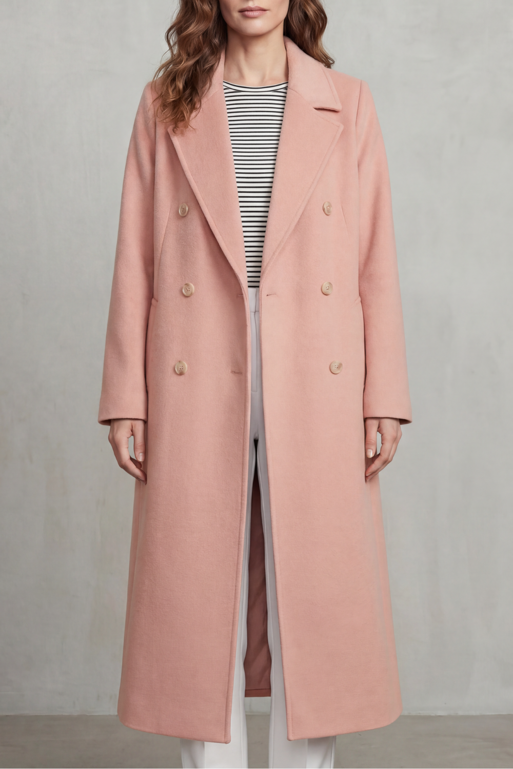 Belted Wool Blend Coat