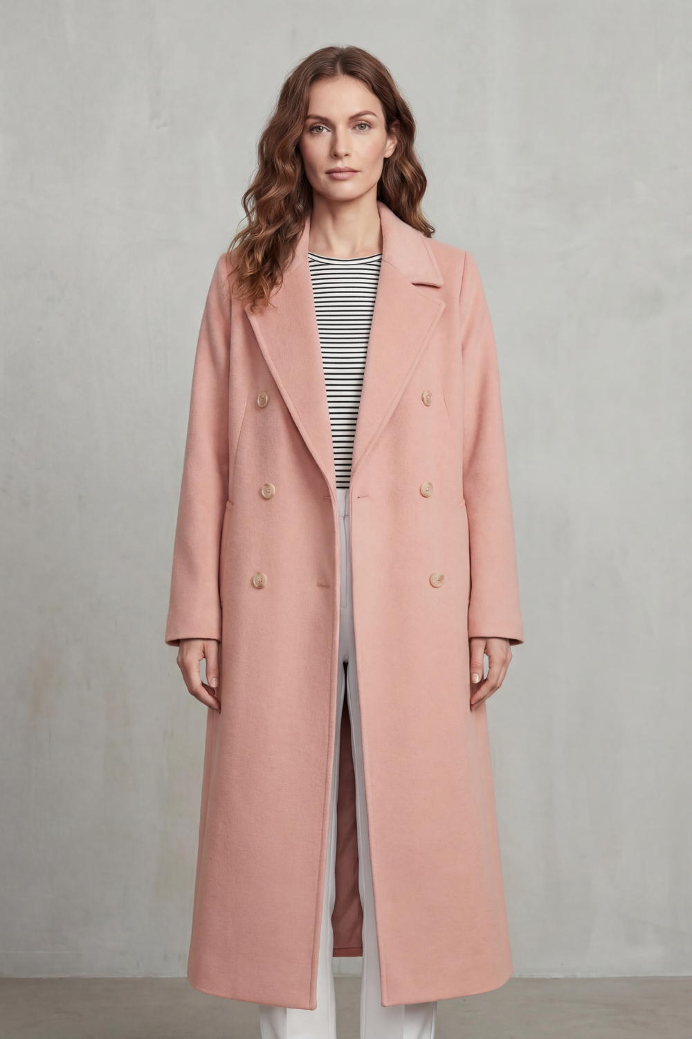 Belted Wool Blend Coat