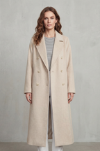 Belted Wool Blend Coat