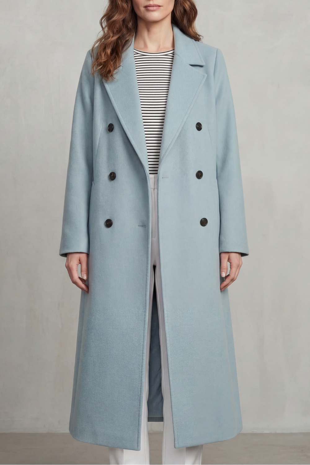 Belted Wool Blend Coat