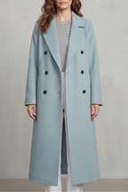 Belted Wool Blend Coat