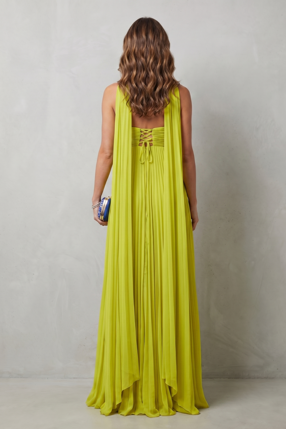 Makayelle – Pleated halter grace – Maxi dress